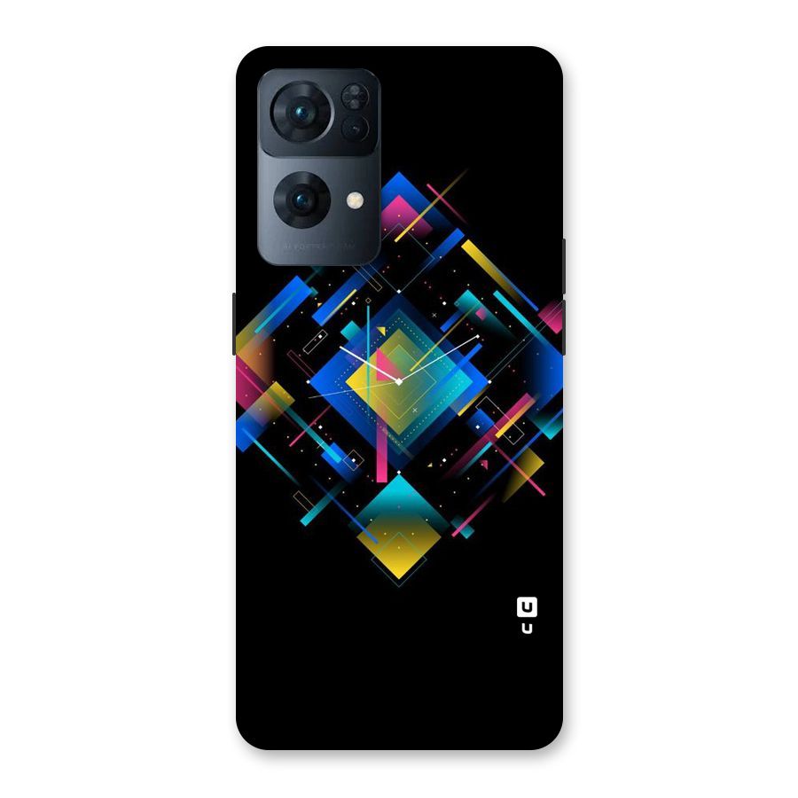Abstract Clock Back Case for Oppo Reno7 Pro 5G