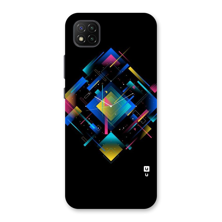Abstract Clock Back Case for Poco C3