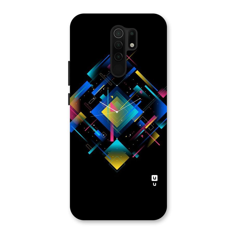 Abstract Clock Back Case for Poco M2