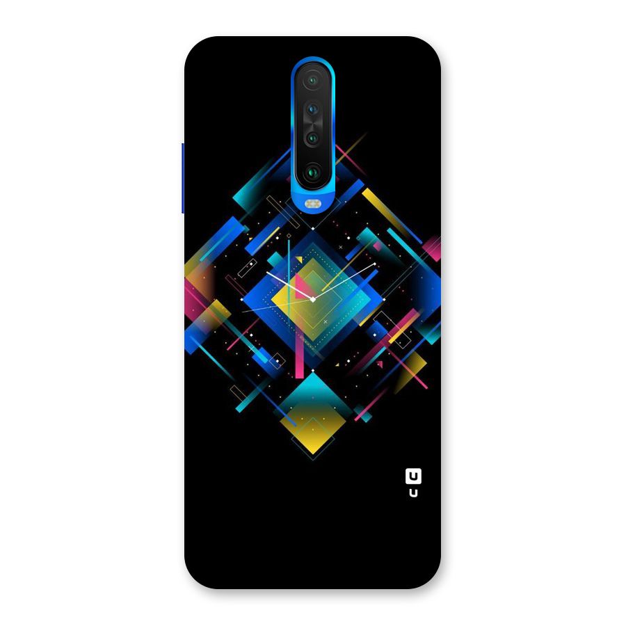 Abstract Clock Back Case for Poco X2