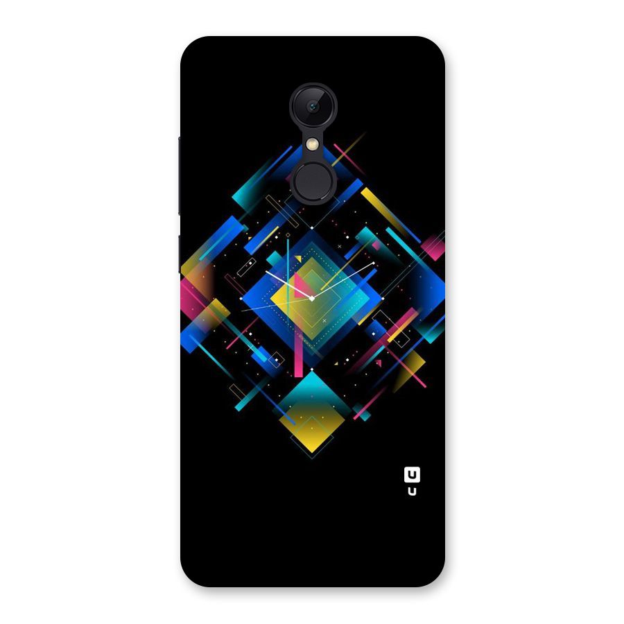 Abstract Clock Back Case for Redmi 5