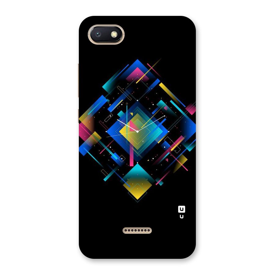 Abstract Clock Back Case for Redmi 6A