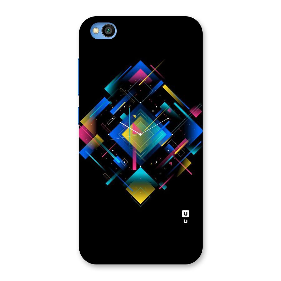 Abstract Clock Back Case for Redmi Go