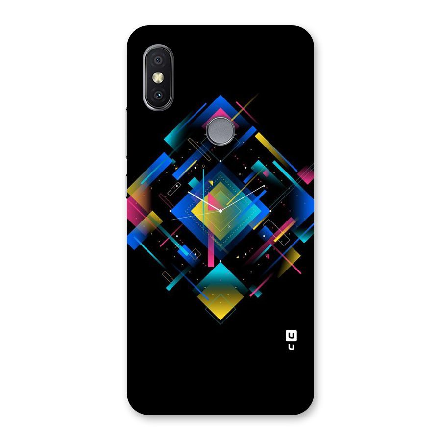 Abstract Clock Back Case for Redmi Y2