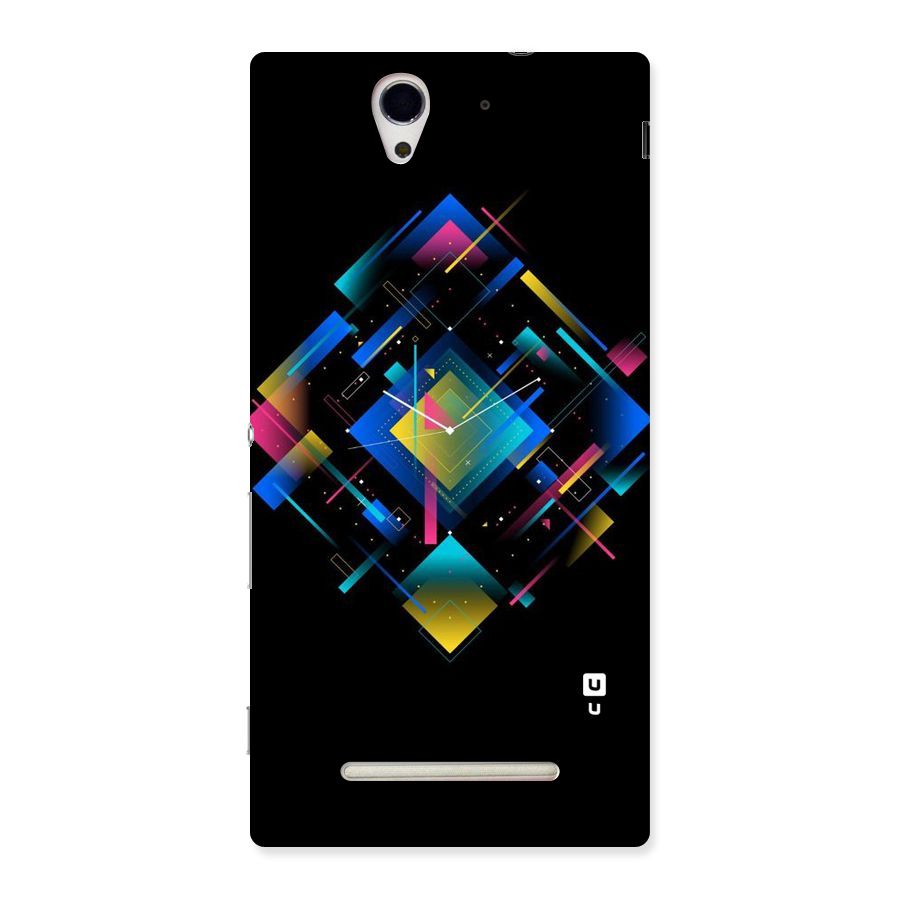 Abstract Clock Back Case for Sony Xperia C3