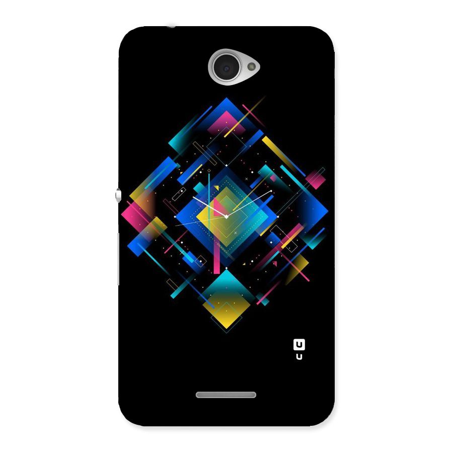 Abstract Clock Back Case for Sony Xperia E4