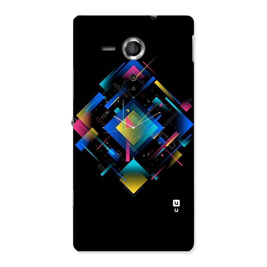 Abstract Clock Back Case for Sony Xperia SP