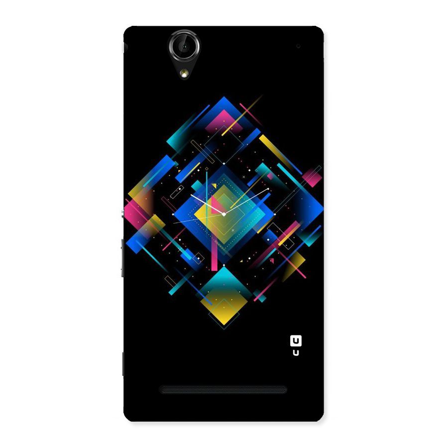 Abstract Clock Back Case for Sony Xperia T2