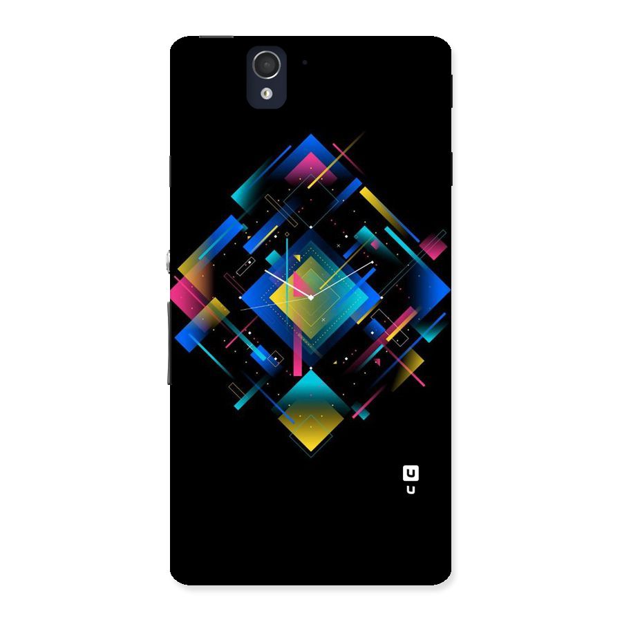 Abstract Clock Back Case for Sony Xperia Z