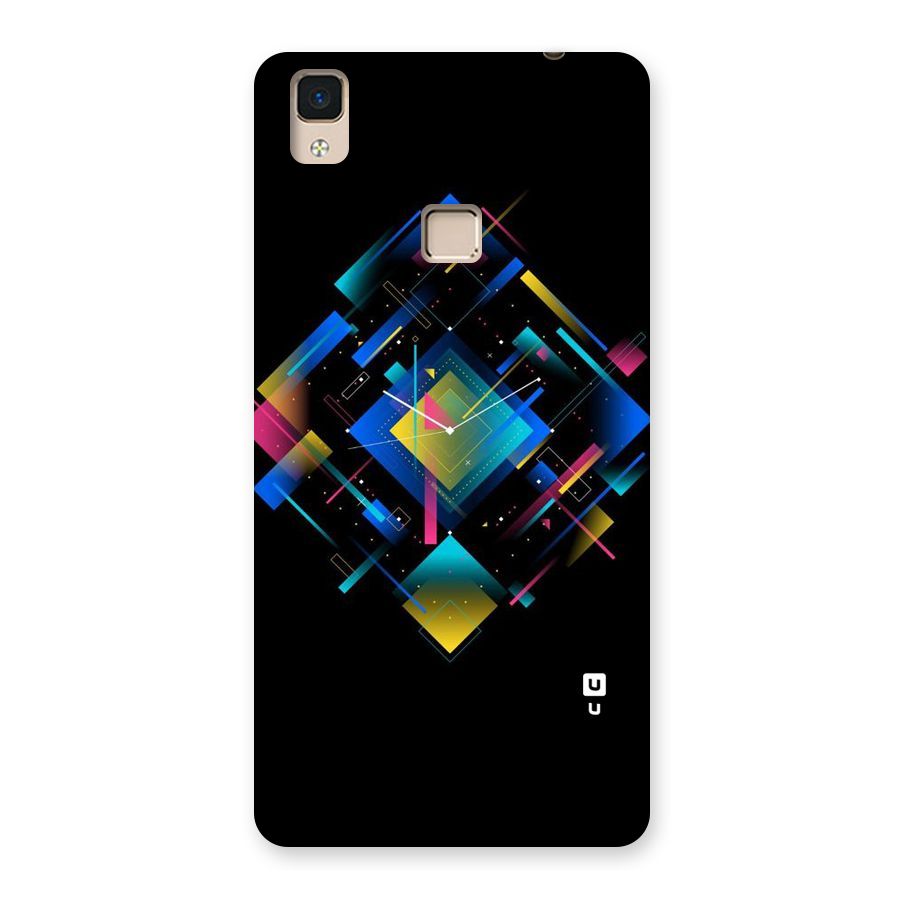 Abstract Clock Back Case for V3 Max