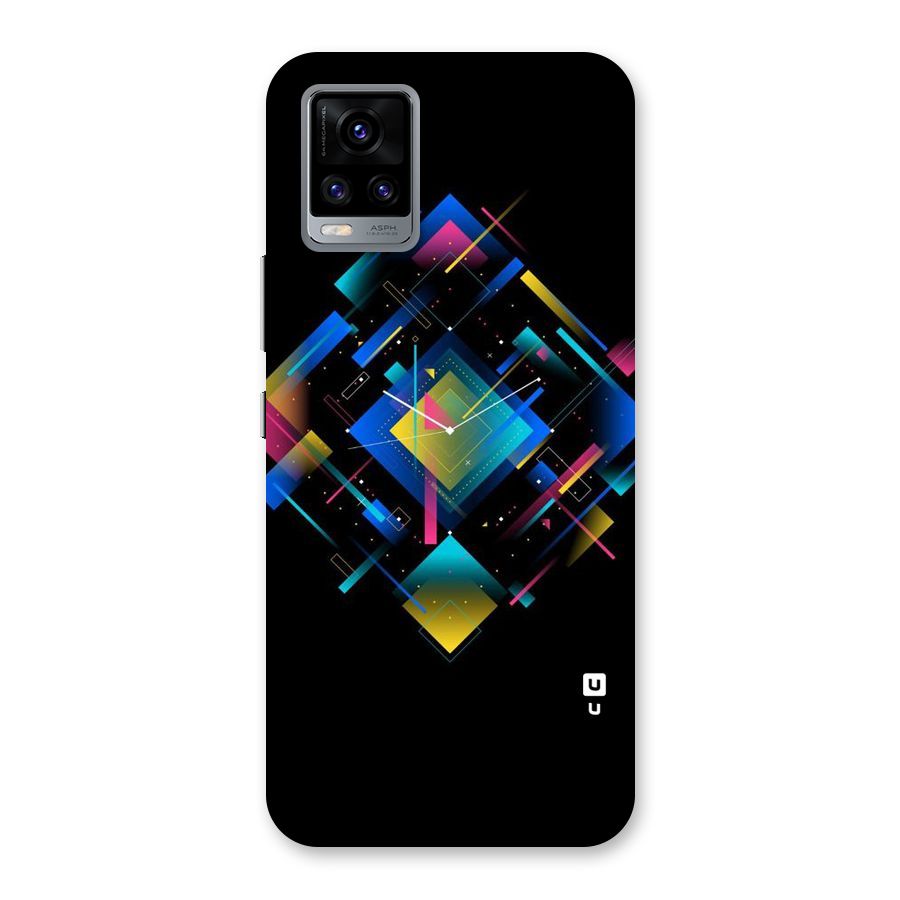 Abstract Clock Back Case for Vivo V20