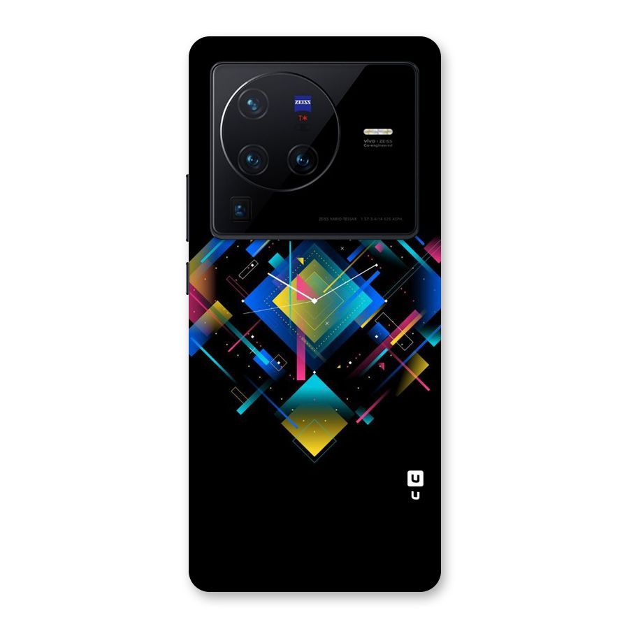 Abstract Clock Back Case for Vivo X80 Pro