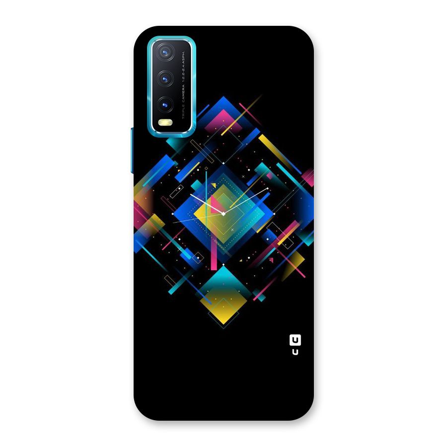 Abstract Clock Back Case for Vivo Y20A