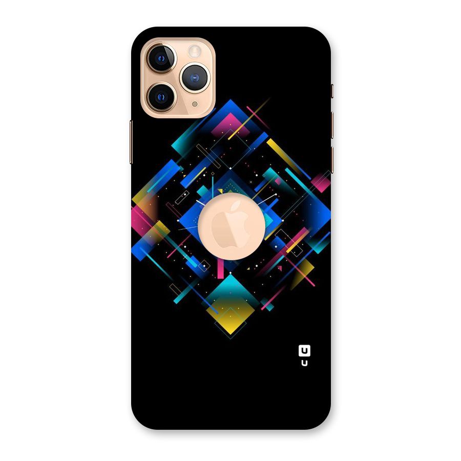 Abstract Clock Back Case for iPhone 11 Pro Max Logo Cut