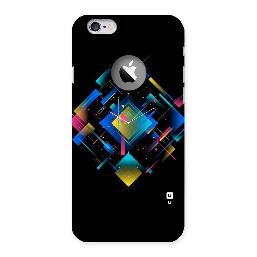 Abstract Clock Back Case for iPhone 6 Logo Cut