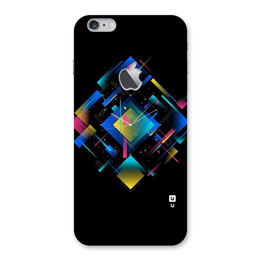 Abstract Clock Back Case for iPhone 6 Plus 6S Plus Logo Cut