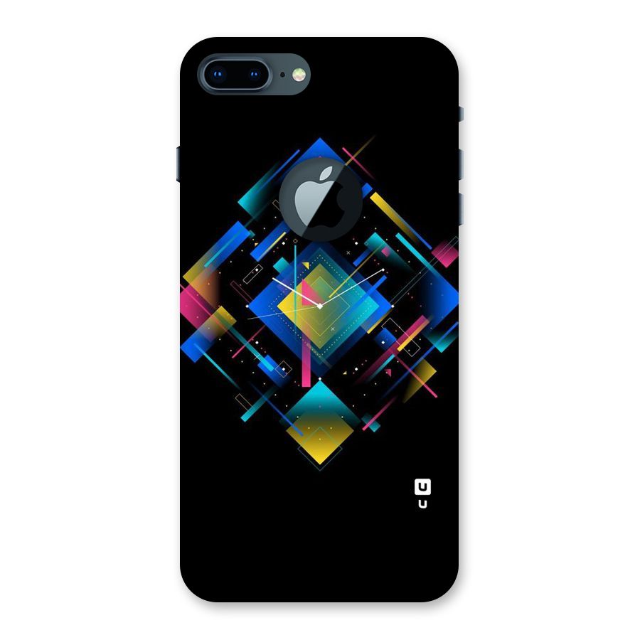 Abstract Clock Back Case for iPhone 7 Plus Logo Cut