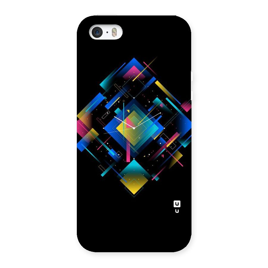 Abstract Clock Back Case for iPhone SE