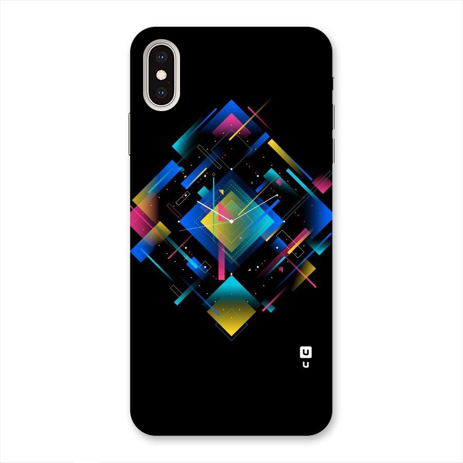 Abstract Clock Back Case for iPhone XS Max