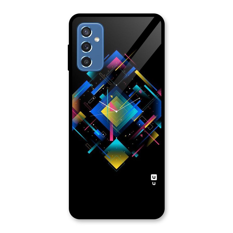 Abstract Clock Glass Back Case for Galaxy M52 5G