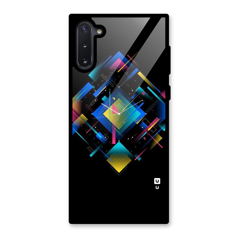 Abstract Clock Glass Back Case for Galaxy Note 10