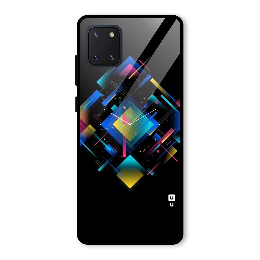 Abstract Clock Glass Back Case for Galaxy Note 10 Lite