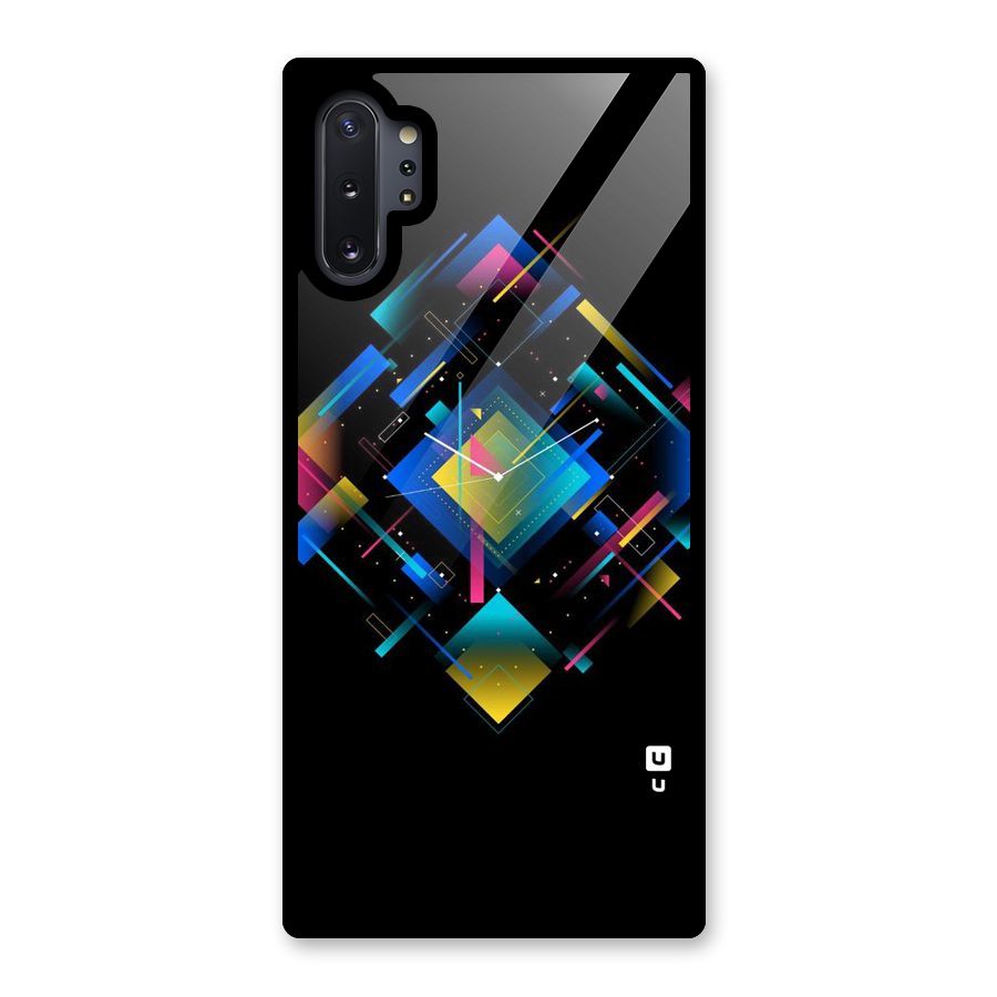 Abstract Clock Glass Back Case for Galaxy Note 10 Plus