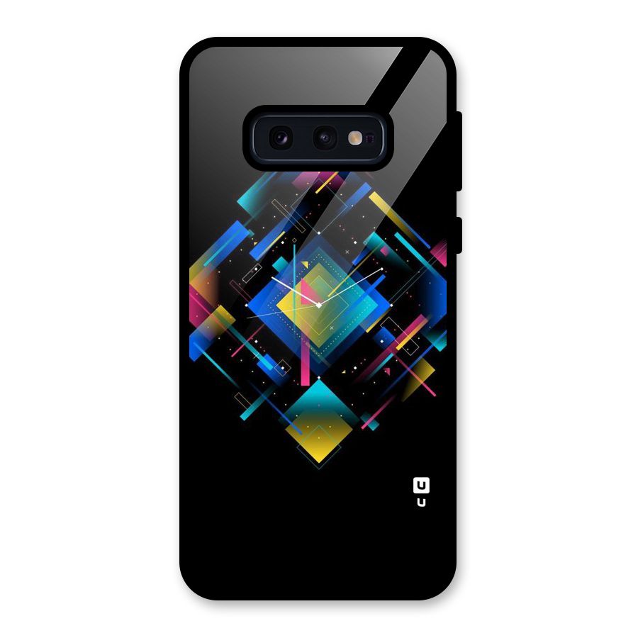 Abstract Clock Glass Back Case for Galaxy S10e
