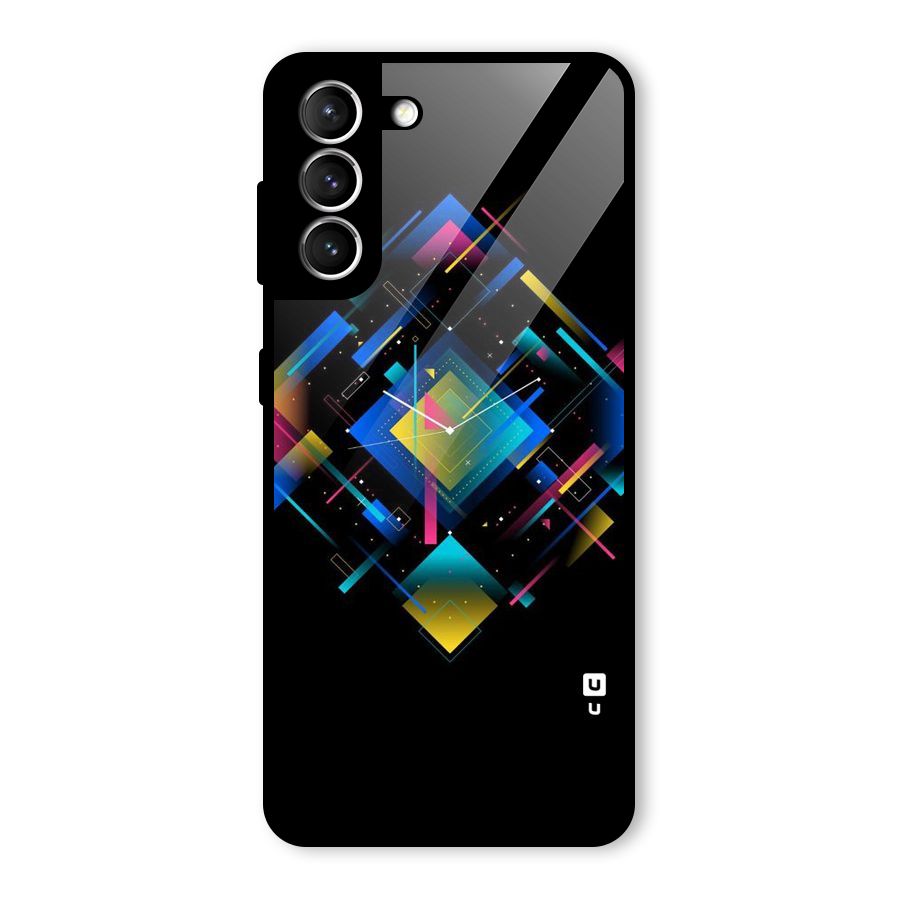 Abstract Clock Glass Back Case for Galaxy S21 5G