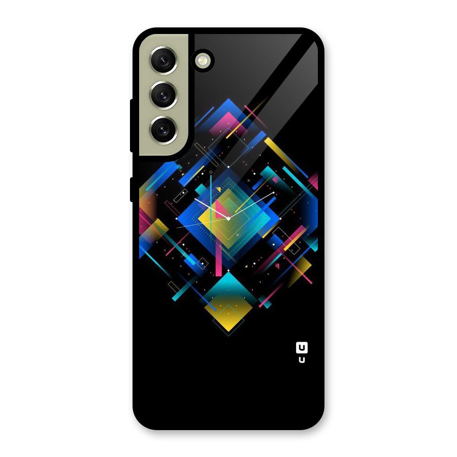 Abstract Clock Glass Back Case for Galaxy S21 FE 5G