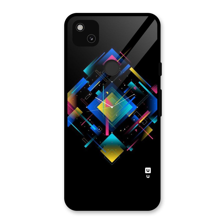Abstract Clock Glass Back Case for Google Pixel 4a