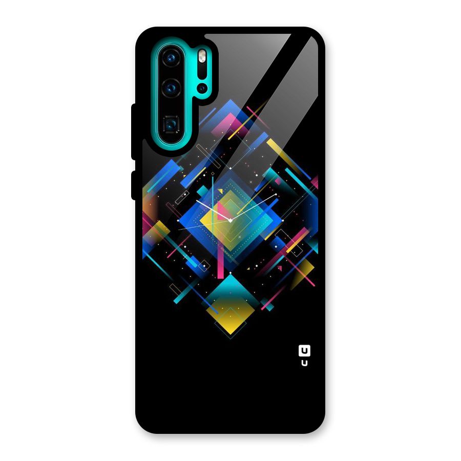 Abstract Clock Glass Back Case for Huawei P30 Pro
