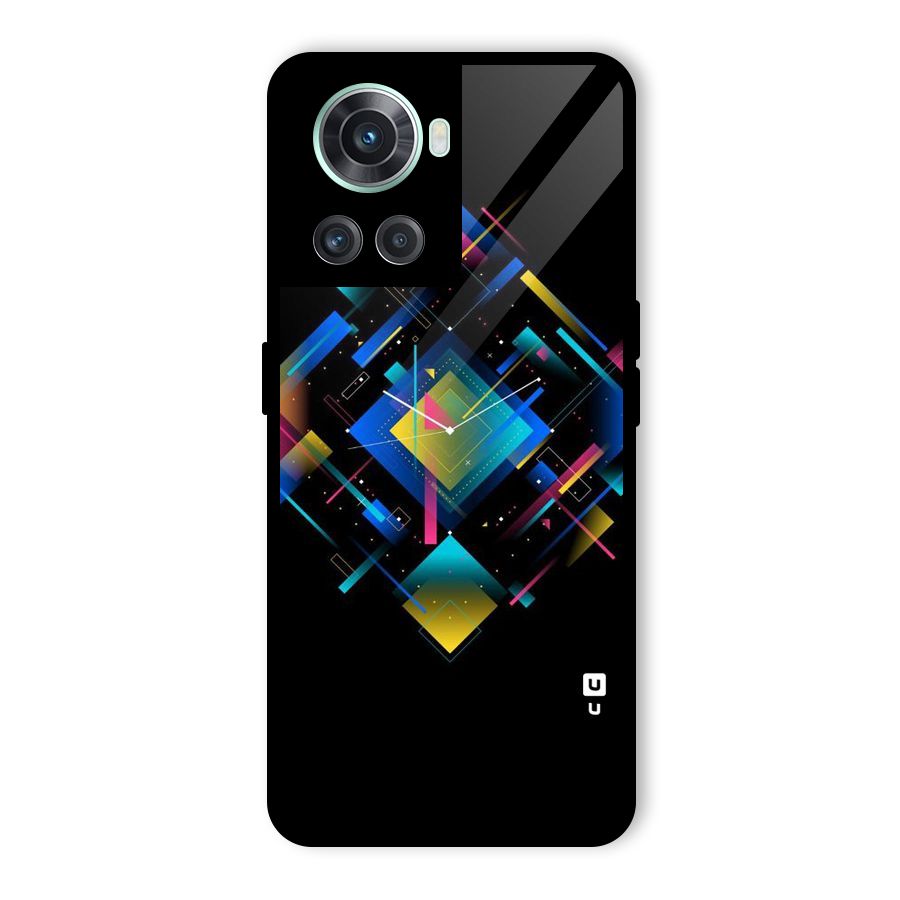 Abstract Clock Glass Back Case for OnePlus 10R
