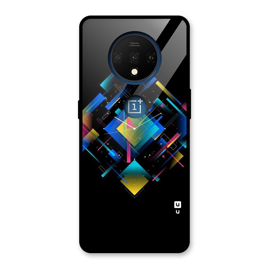 Abstract Clock Glass Back Case for OnePlus 7T