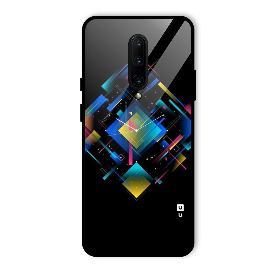 Abstract Clock Glass Back Case for OnePlus 7 Pro