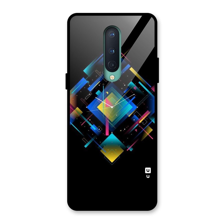 Abstract Clock Glass Back Case for OnePlus 8