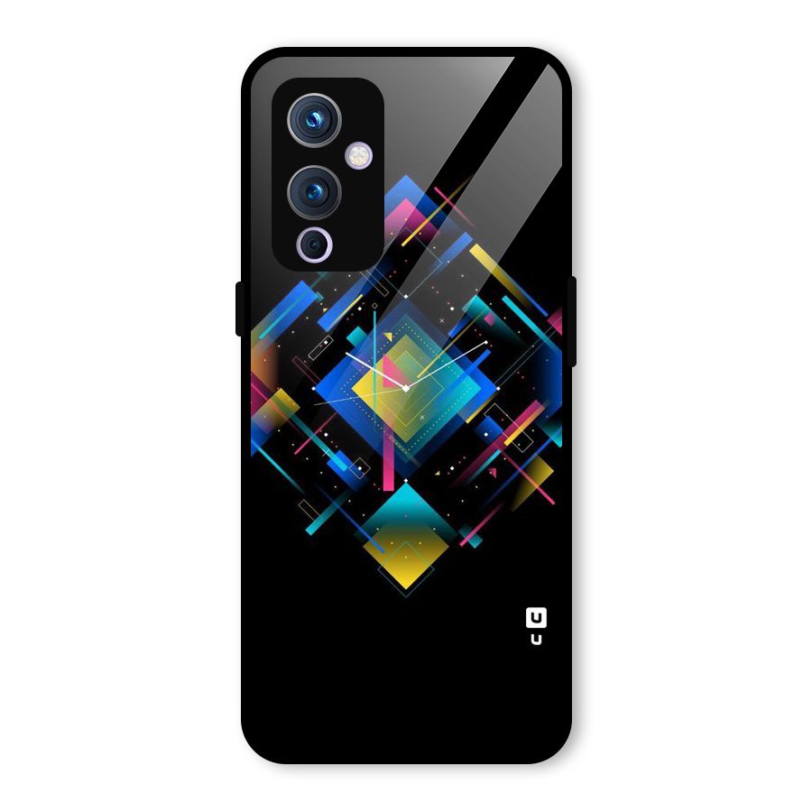Abstract Clock Glass Back Case for OnePlus 9