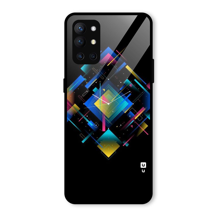 Abstract Clock Glass Back Case for OnePlus 9R