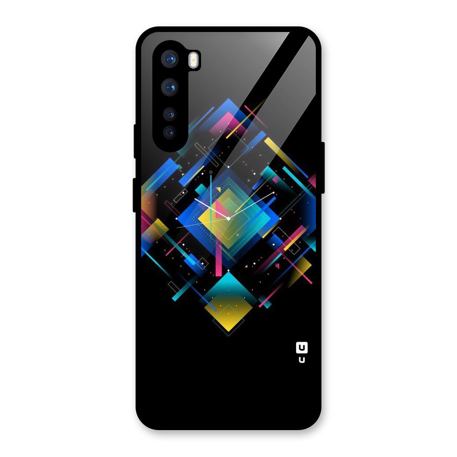 Abstract Clock Glass Back Case for OnePlus Nord