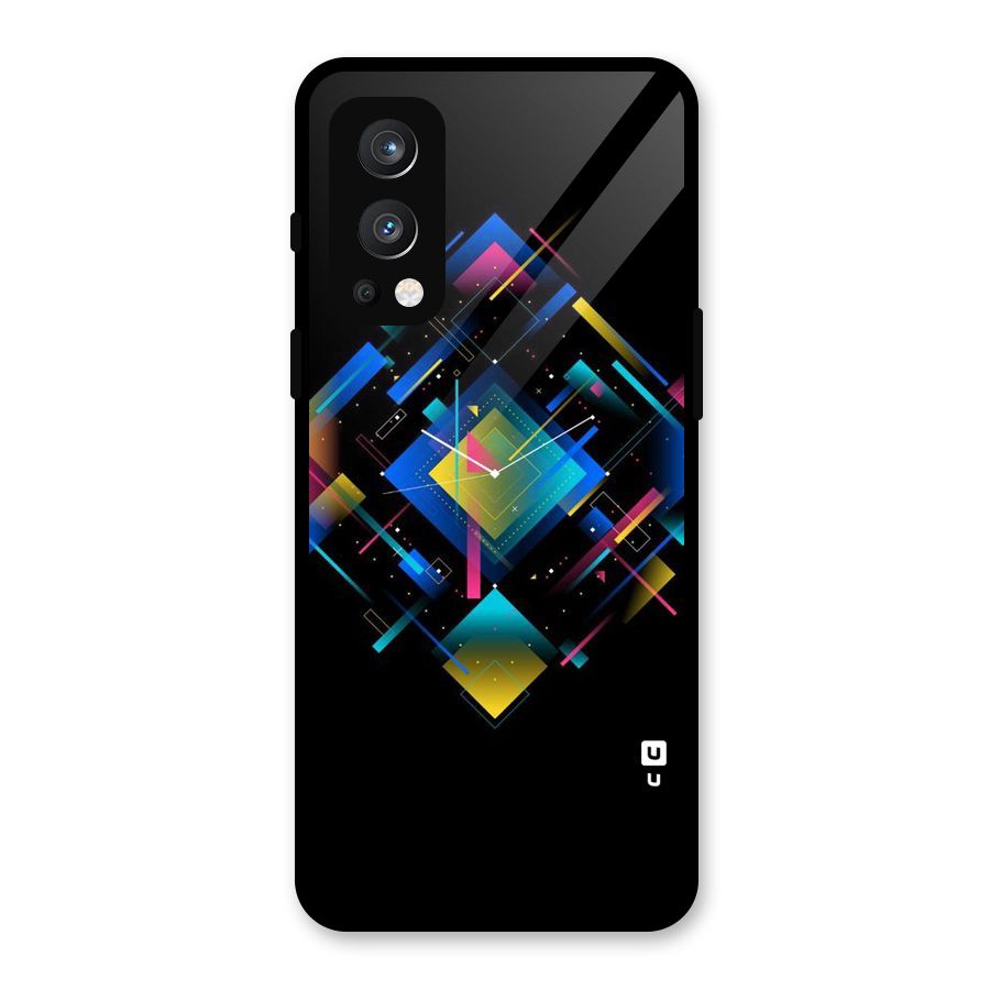 Abstract Clock Glass Back Case for OnePlus Nord 2 5G