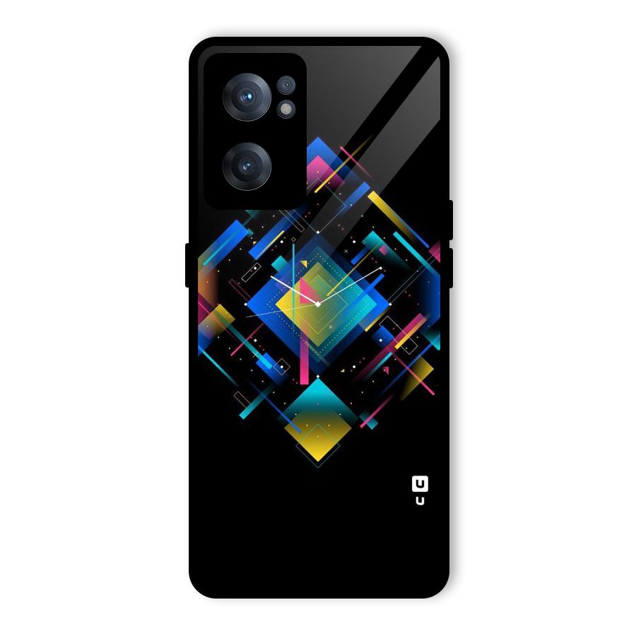 Abstract Clock Glass Back Case for OnePlus Nord CE 2 5G