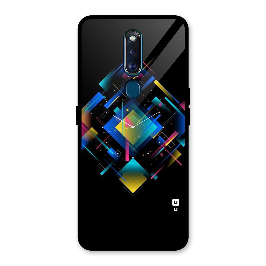 Abstract Clock Glass Back Case for Oppo F11 Pro