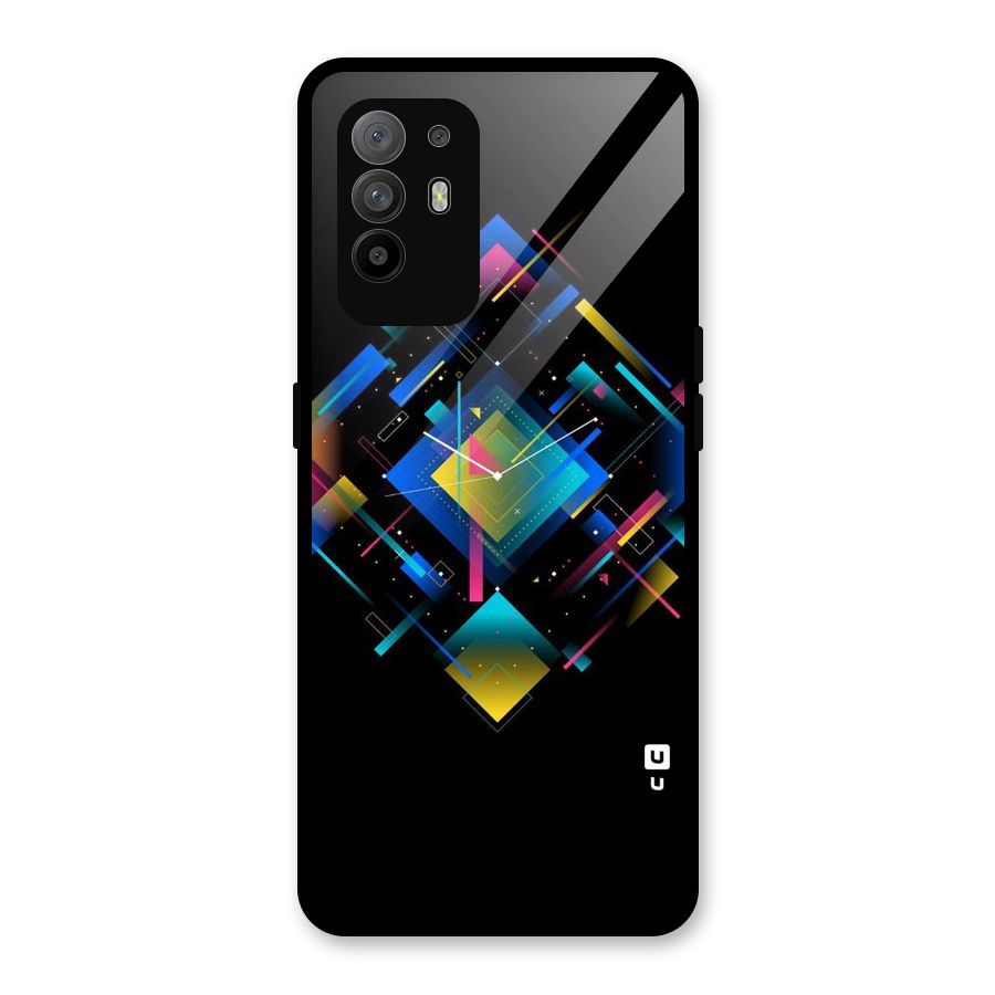 Abstract Clock Glass Back Case for Oppo F19 Pro Plus 5G