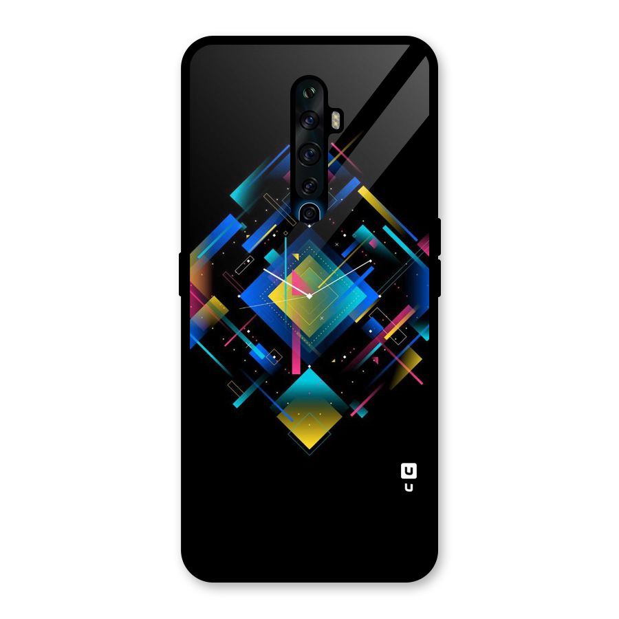 Abstract Clock Glass Back Case for Oppo Reno2 F