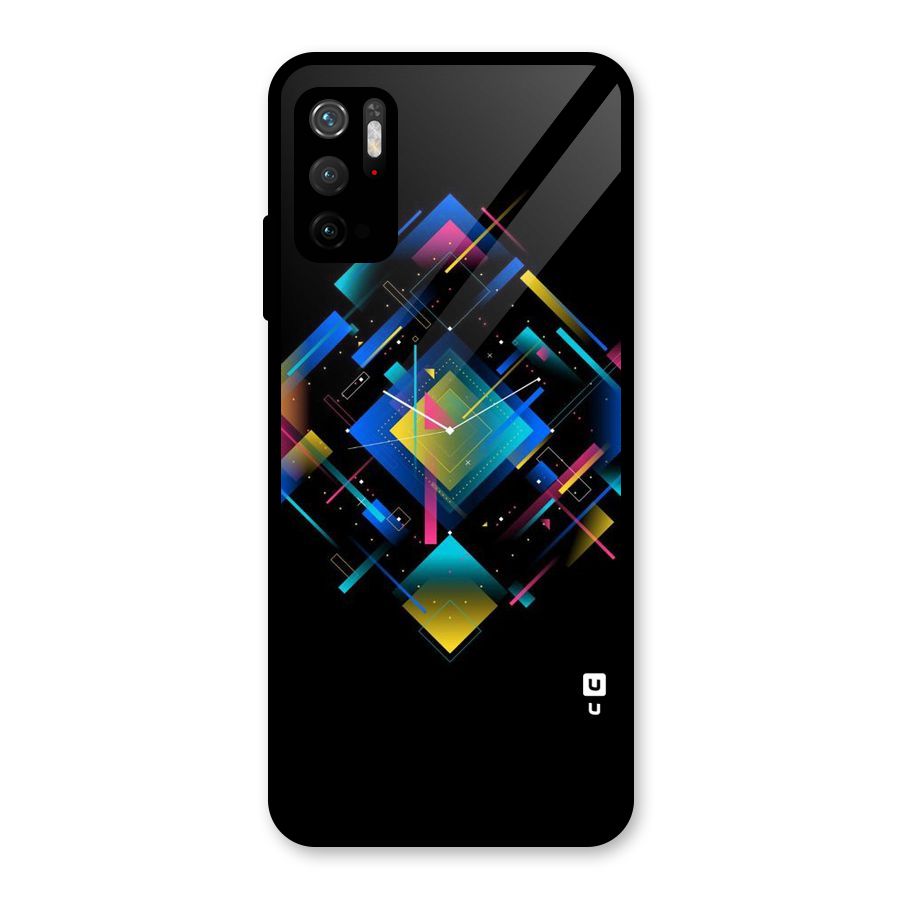 Abstract Clock Glass Back Case for Poco M3 Pro 5G