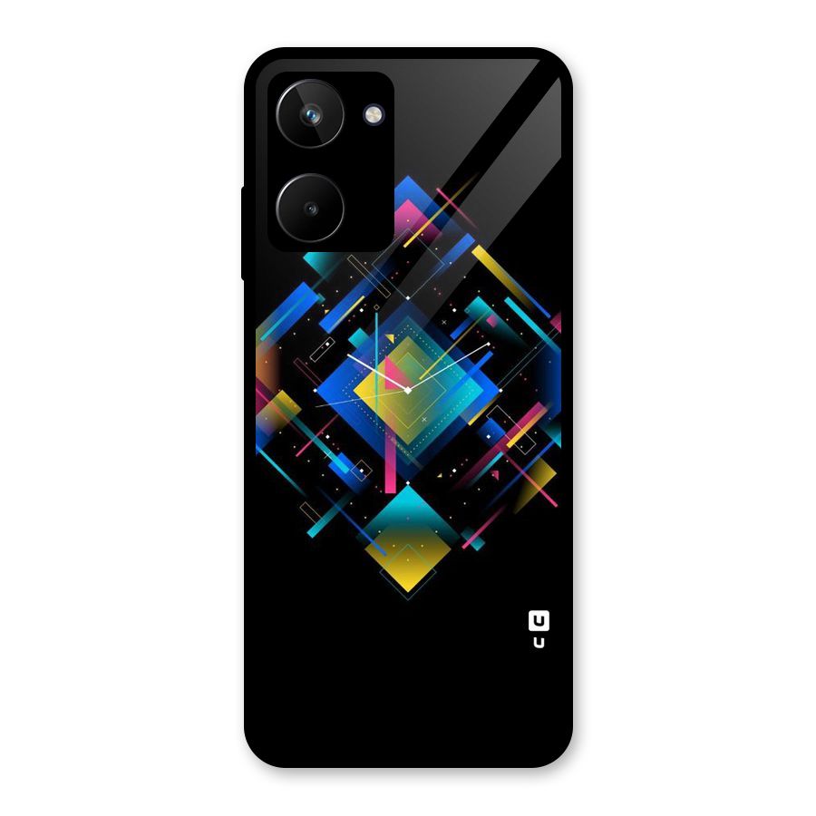 Abstract Clock Glass Back Case for Realme 10