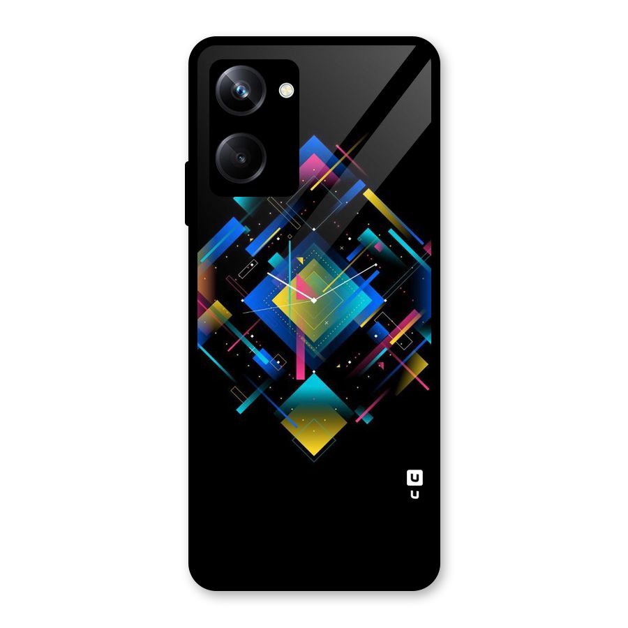 Abstract Clock Glass Back Case for Realme 10 Pro