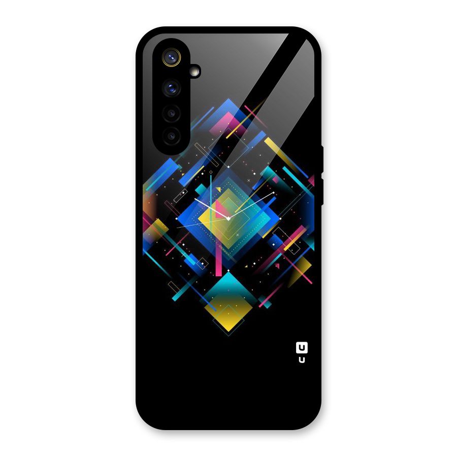 Abstract Clock Glass Back Case for Realme 6i