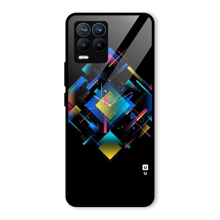 Abstract Clock Glass Back Case for Realme 8 Pro