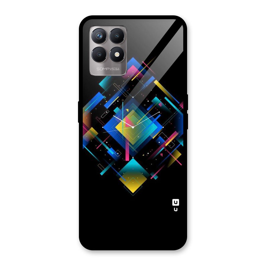 Abstract Clock Glass Back Case for Realme Narzo 50